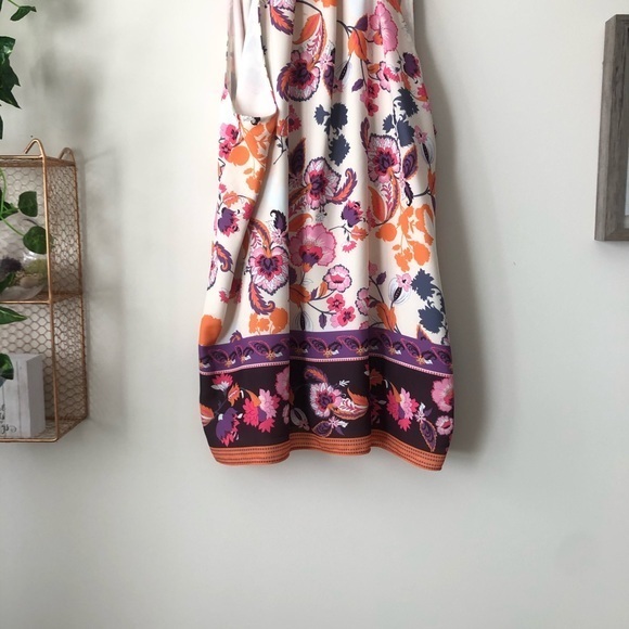 Tabitha Webb V-Neck Sleeveless Spring Summer Floral Blouse Size Large - Picture 7 of 8